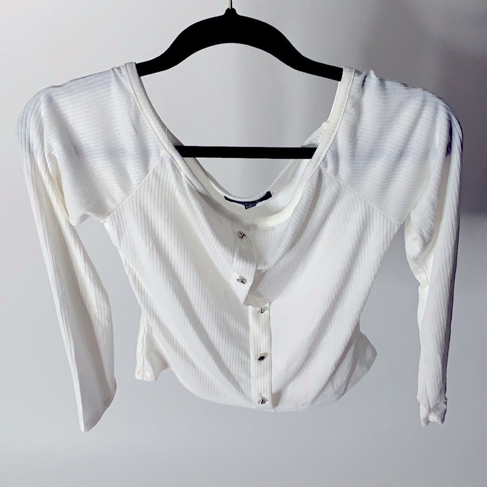 Off The Shoulder Ribbed Top